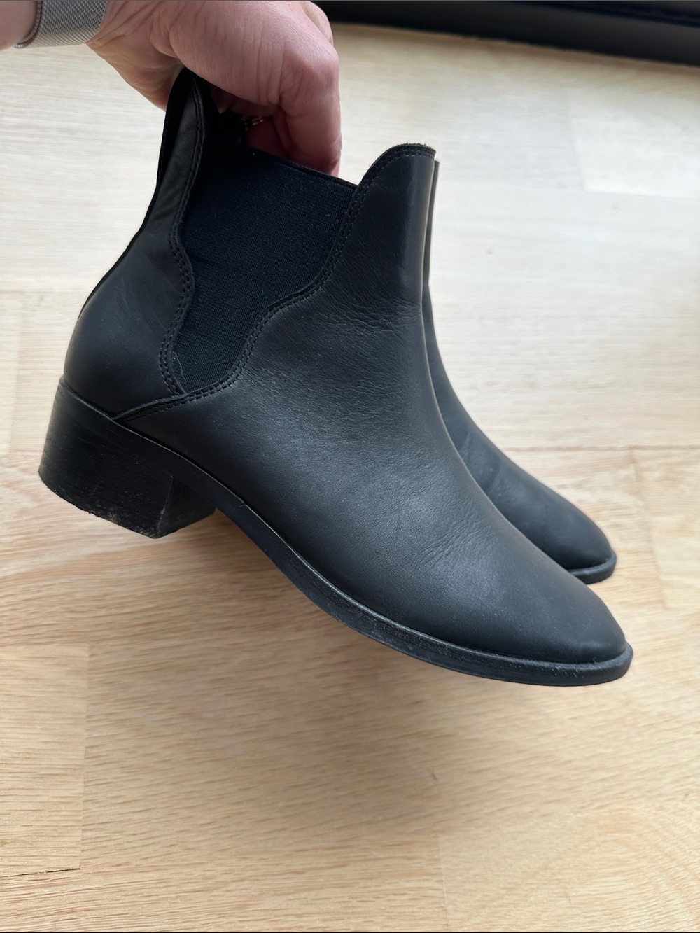 Soludos Black Women's Chelsea Ankle Boots - Classic Slip-On Style